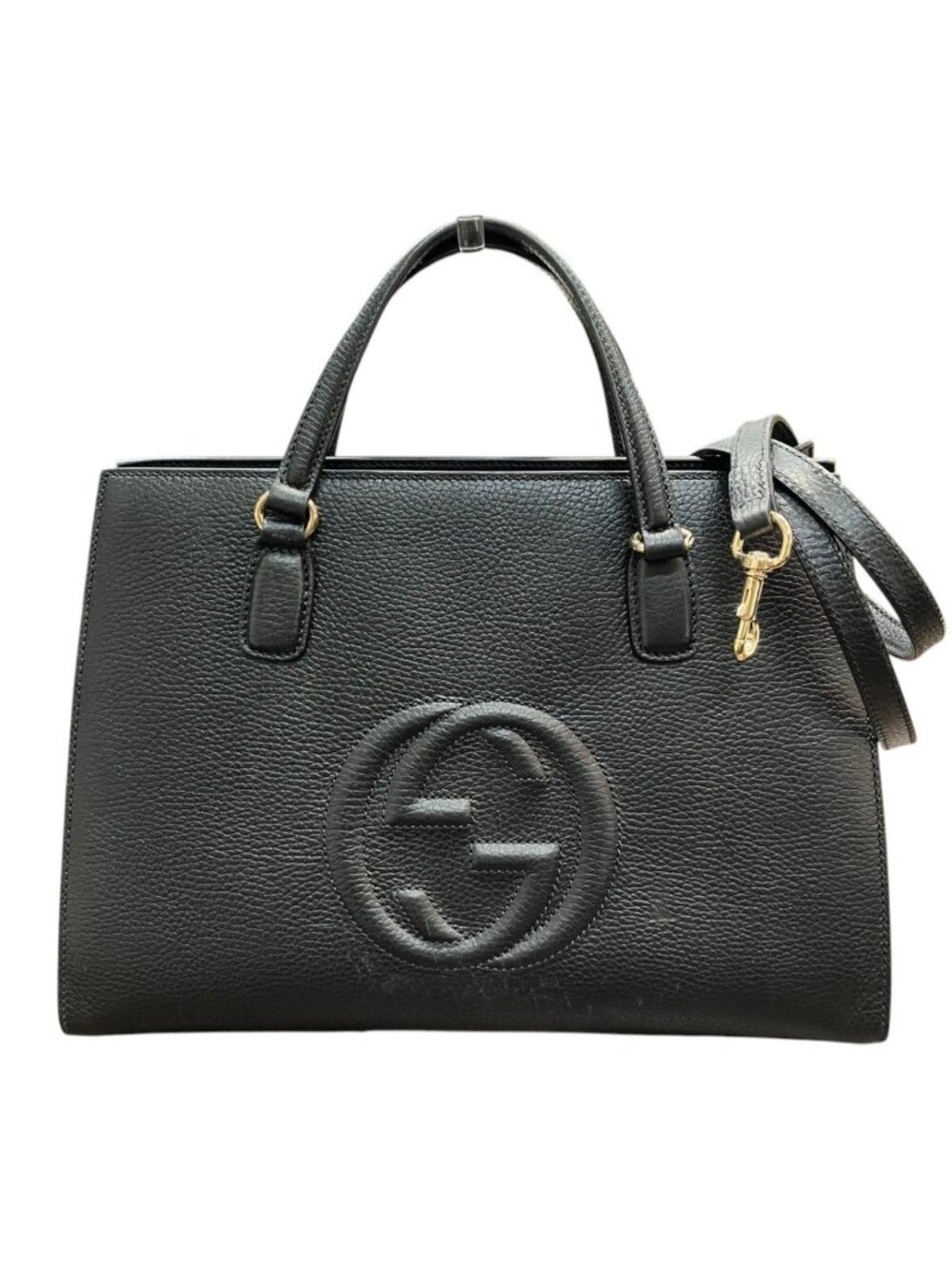 Gucci 2-Way Shoulder Bag Soho Leather